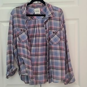 Womans button down flannel